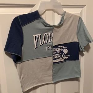 Very cute blue and white top from ROMWE.